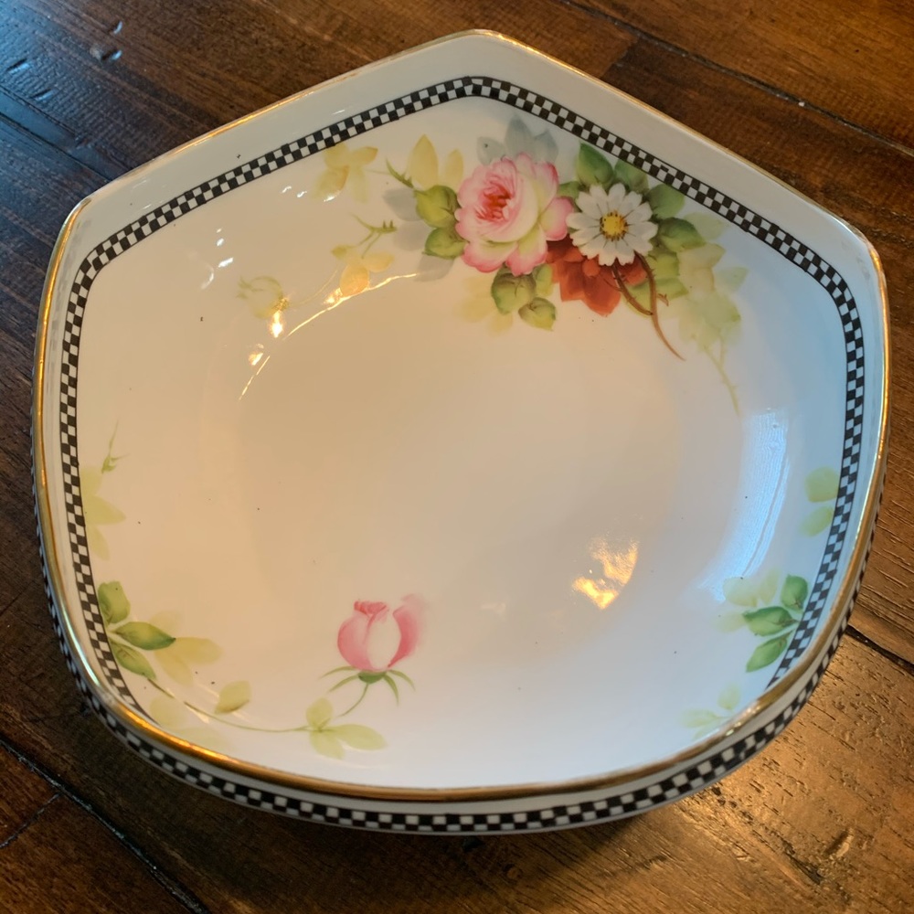 Rare five sided Noritake Hand Painted Bowl